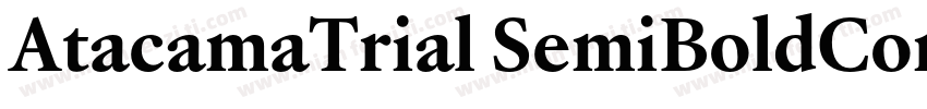 AtacamaTrial SemiBoldContrastotf字体转换